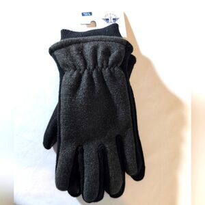 Dockers Charcoal/Black Rayon/acrylic Cloth Gloves Size Large